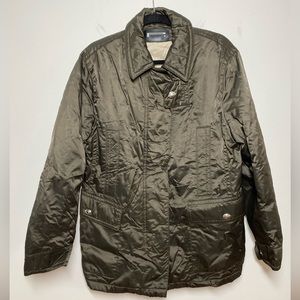 Pirelli Size 46/ US Size 10 Dark Green Fully Lined Jacket Coat Made In Italy